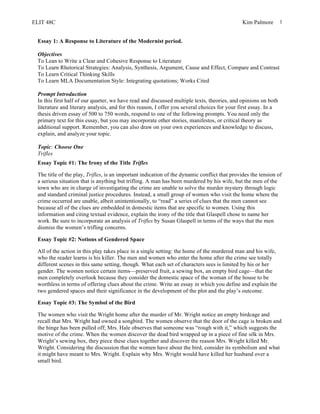 Реферат: Trifles Essay Research Paper Trifles was a Реферат: Trifles Essay Research Paper Trifles was a
